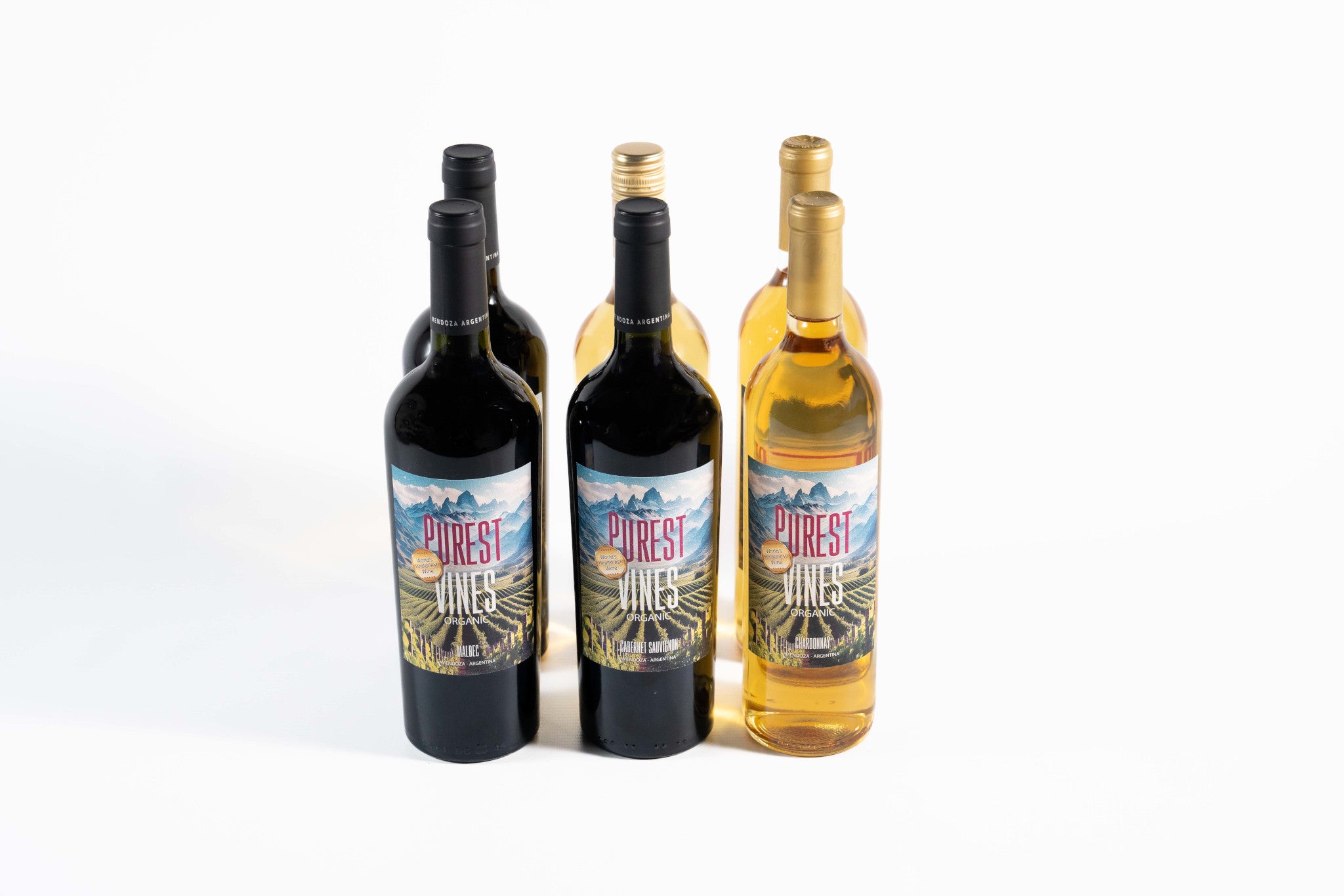 Purest Vines Organic Red & White Wines - Case - 6 bottles