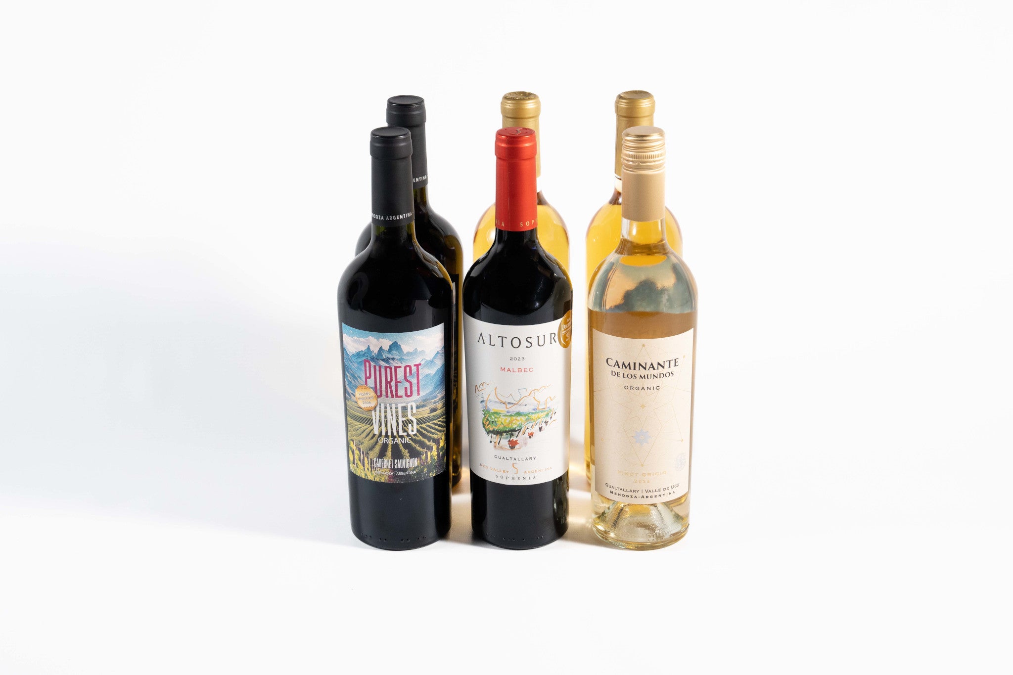 Purest Vines & Friends Organic Red & White Wines - Case - 6 bottles