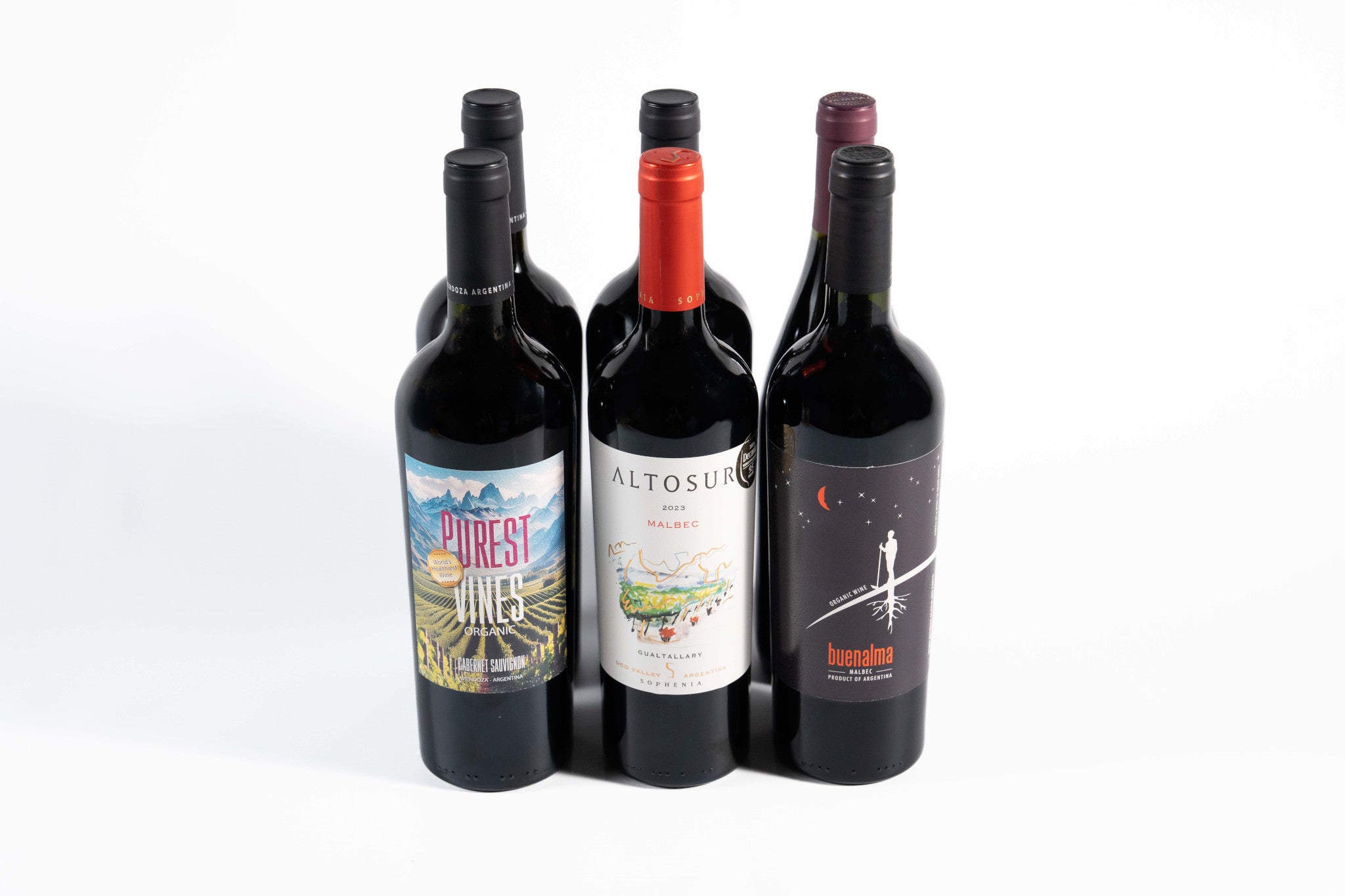 Purest Vines & Friends Organic Red Wines - Case - 6 bottles