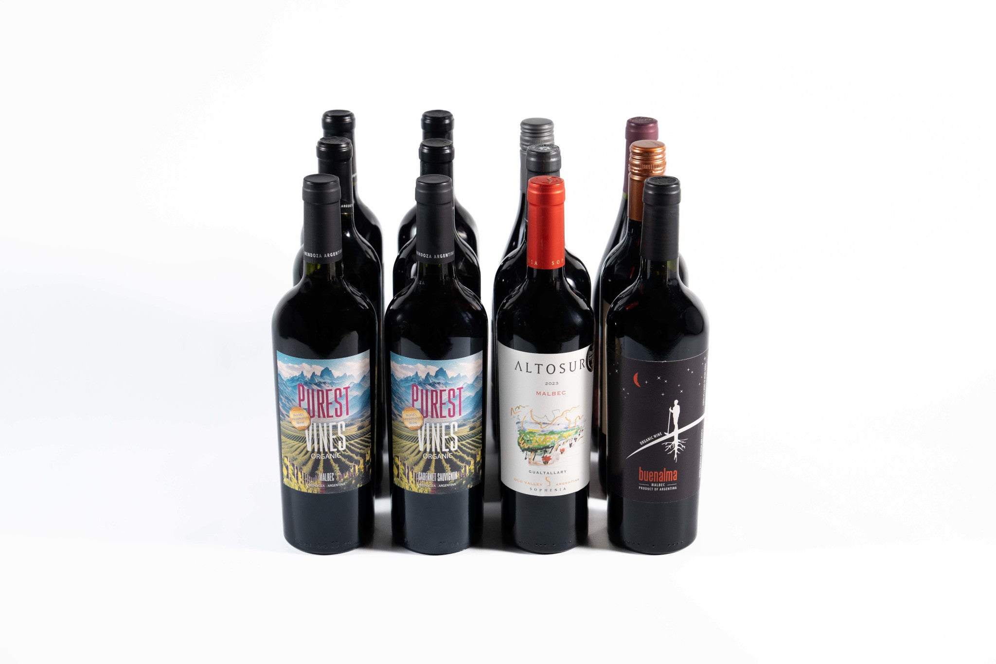 Purest Vines & Friends Organic Red Wines - Case - 12 bottles